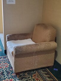 Chair next to elevator