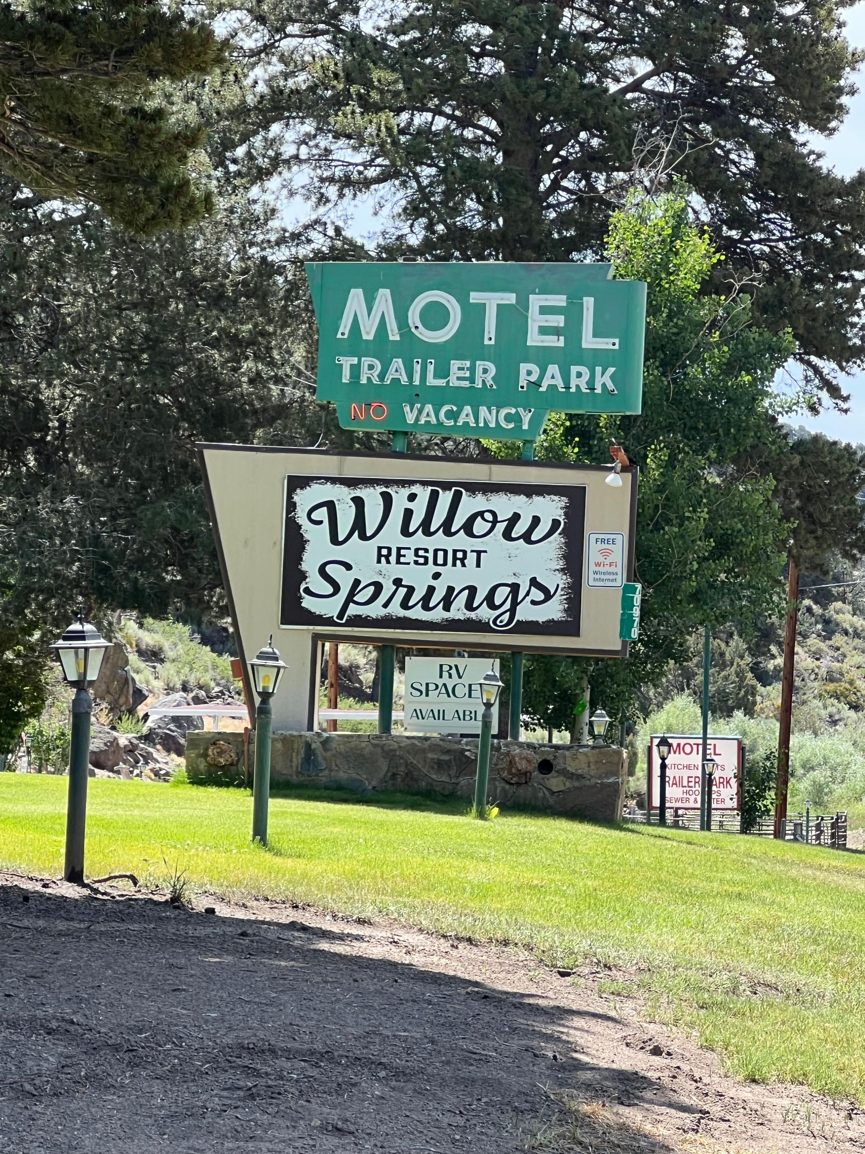 Sign & entry