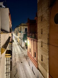 View from the balcony at night