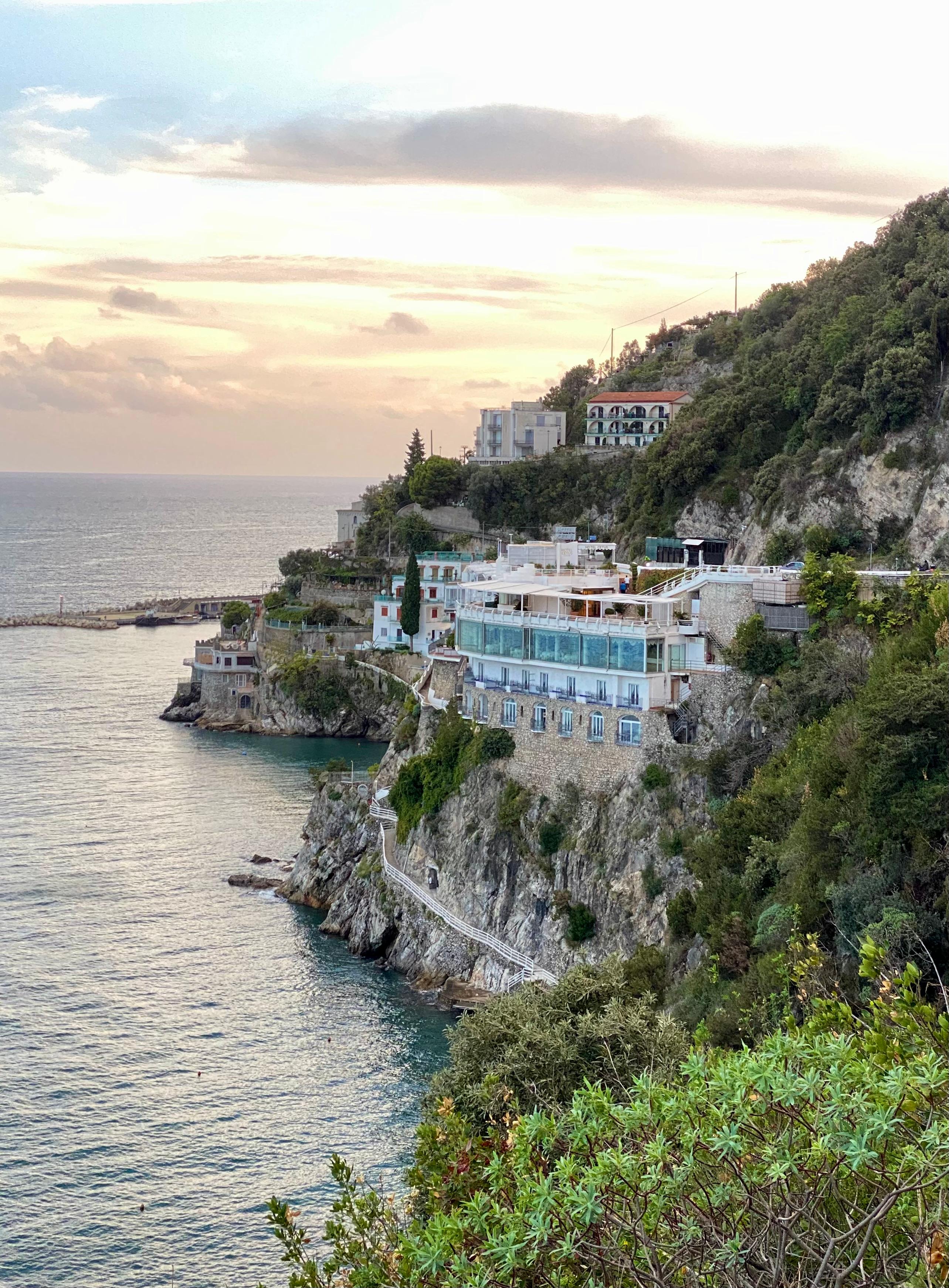 Hotel on cliff