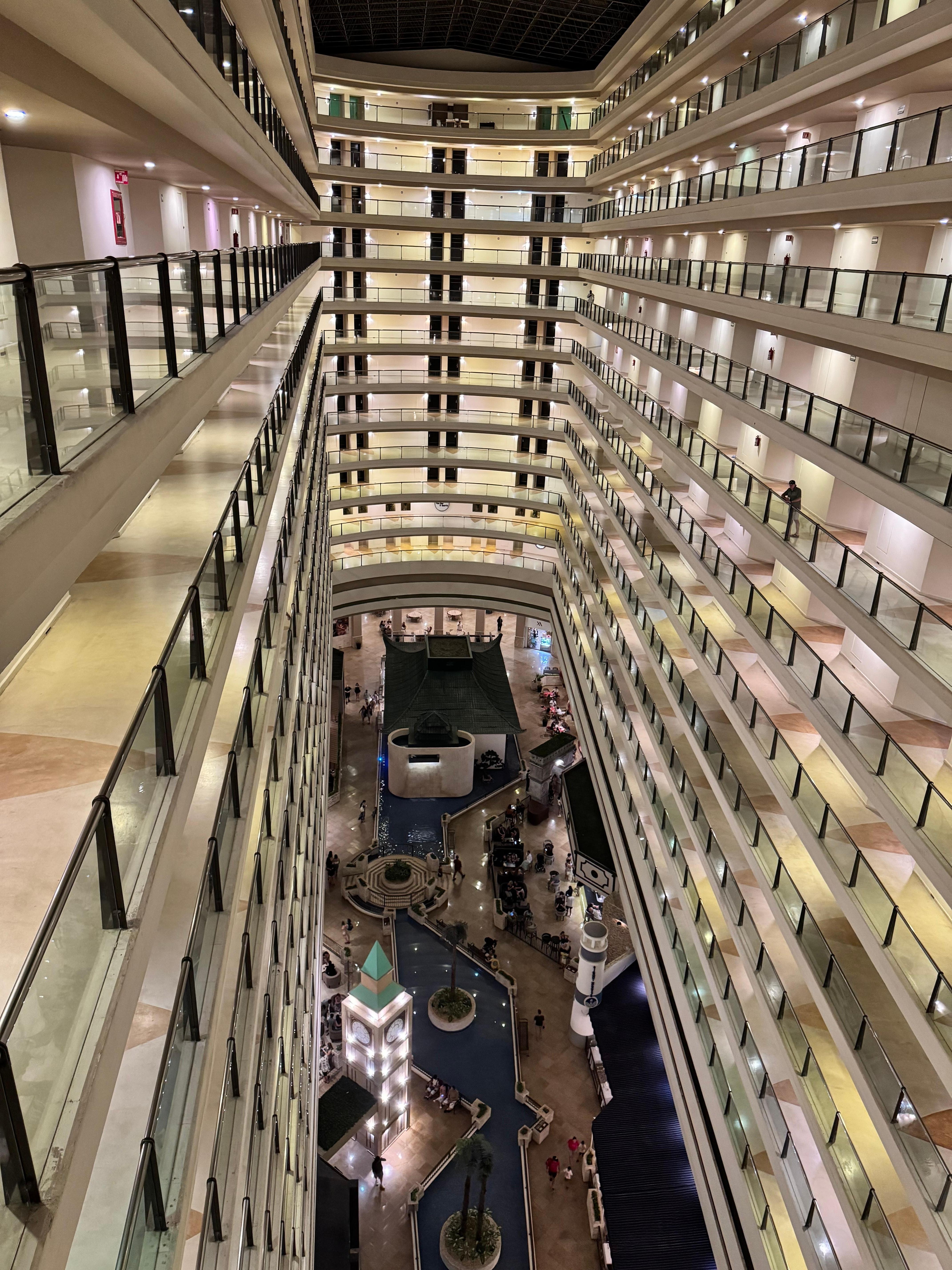 View from 9th floor to main floor