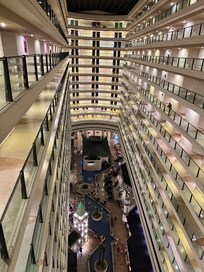 View from 9th floor to main floor