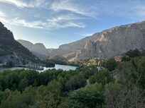 Udsigten fra restauranten.