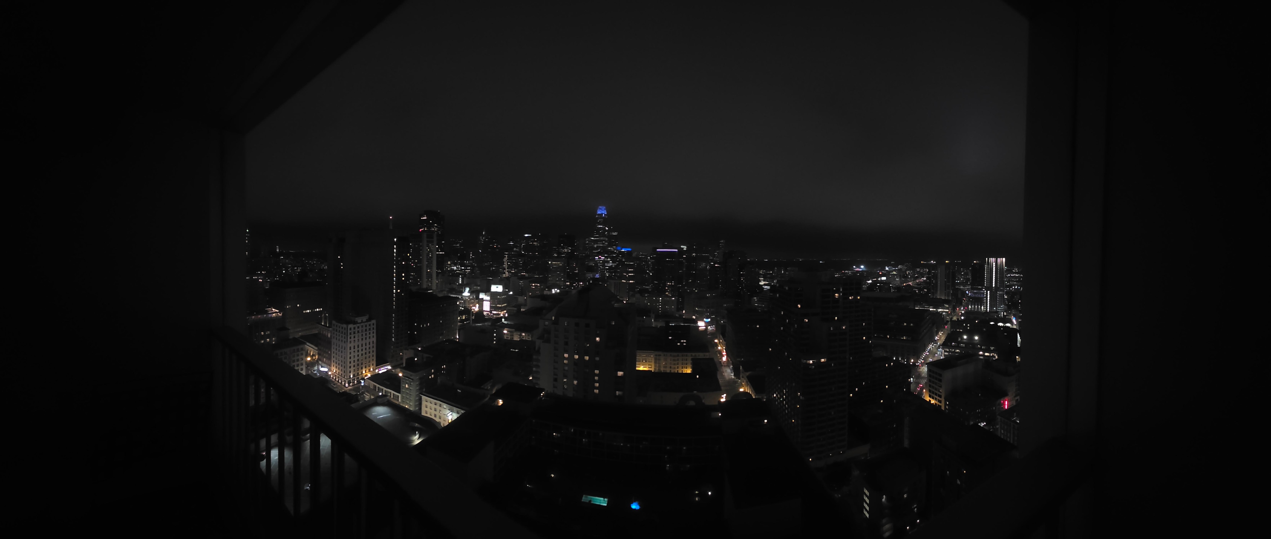 View from Balcony on 36th floor Room