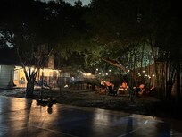 Beautifully lit at night.