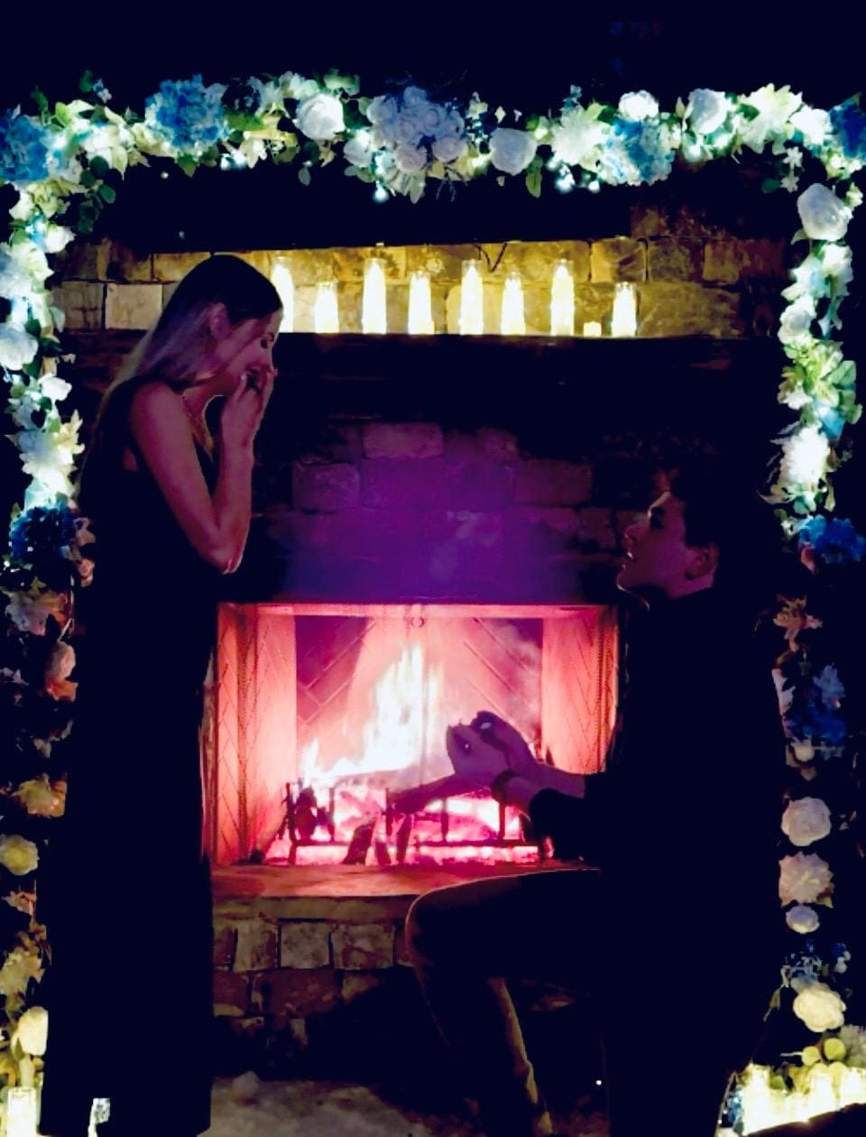 Our son proposed on the balcony outdoor space. It was a magical evening. 