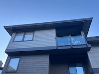 Where the unit is-in the back of the complex with kitchen/patio/living room on third floor