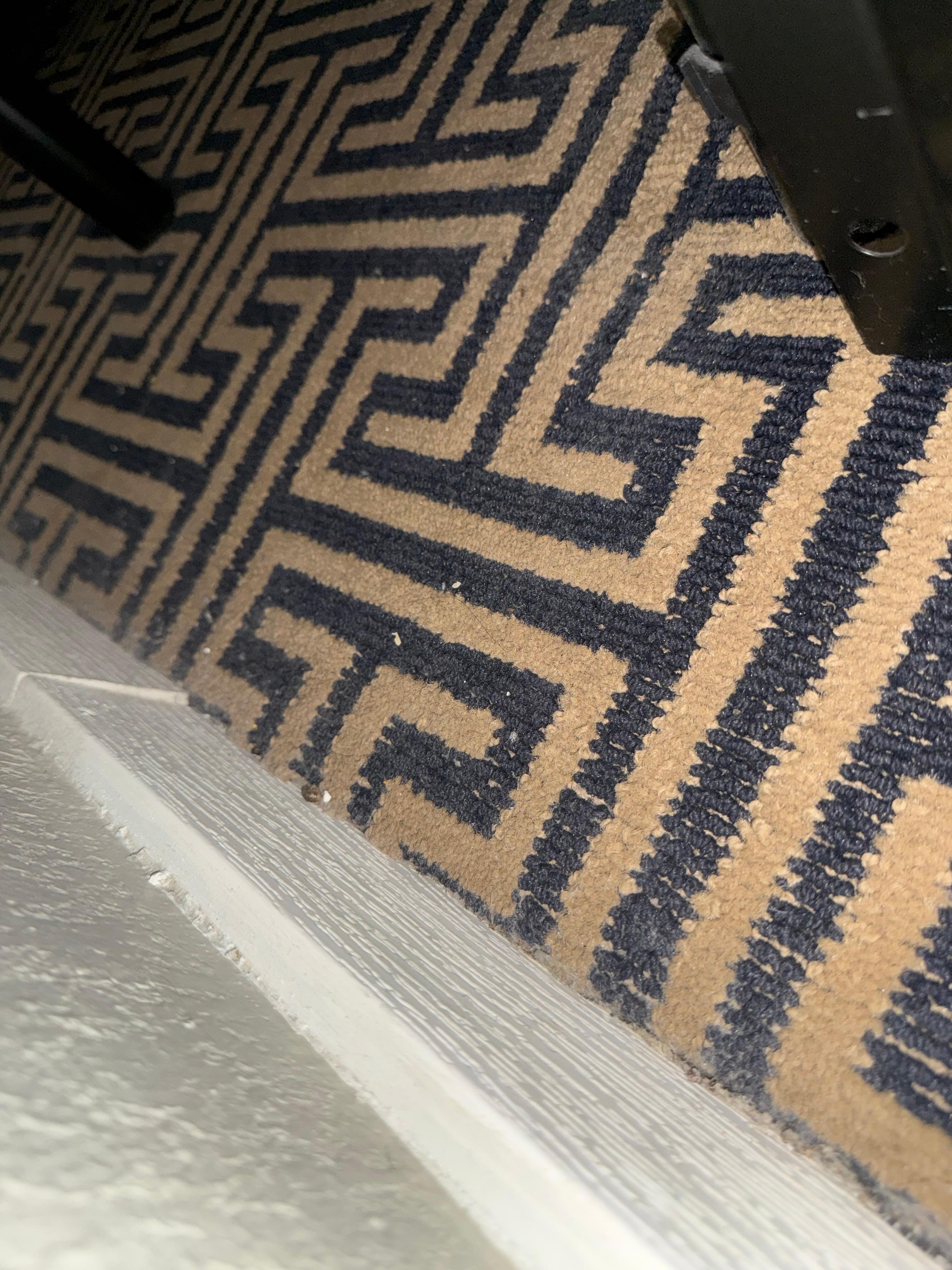 They Don’t vacuum  behind the bed 