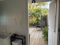 Cute little private courtyard right out the back door.