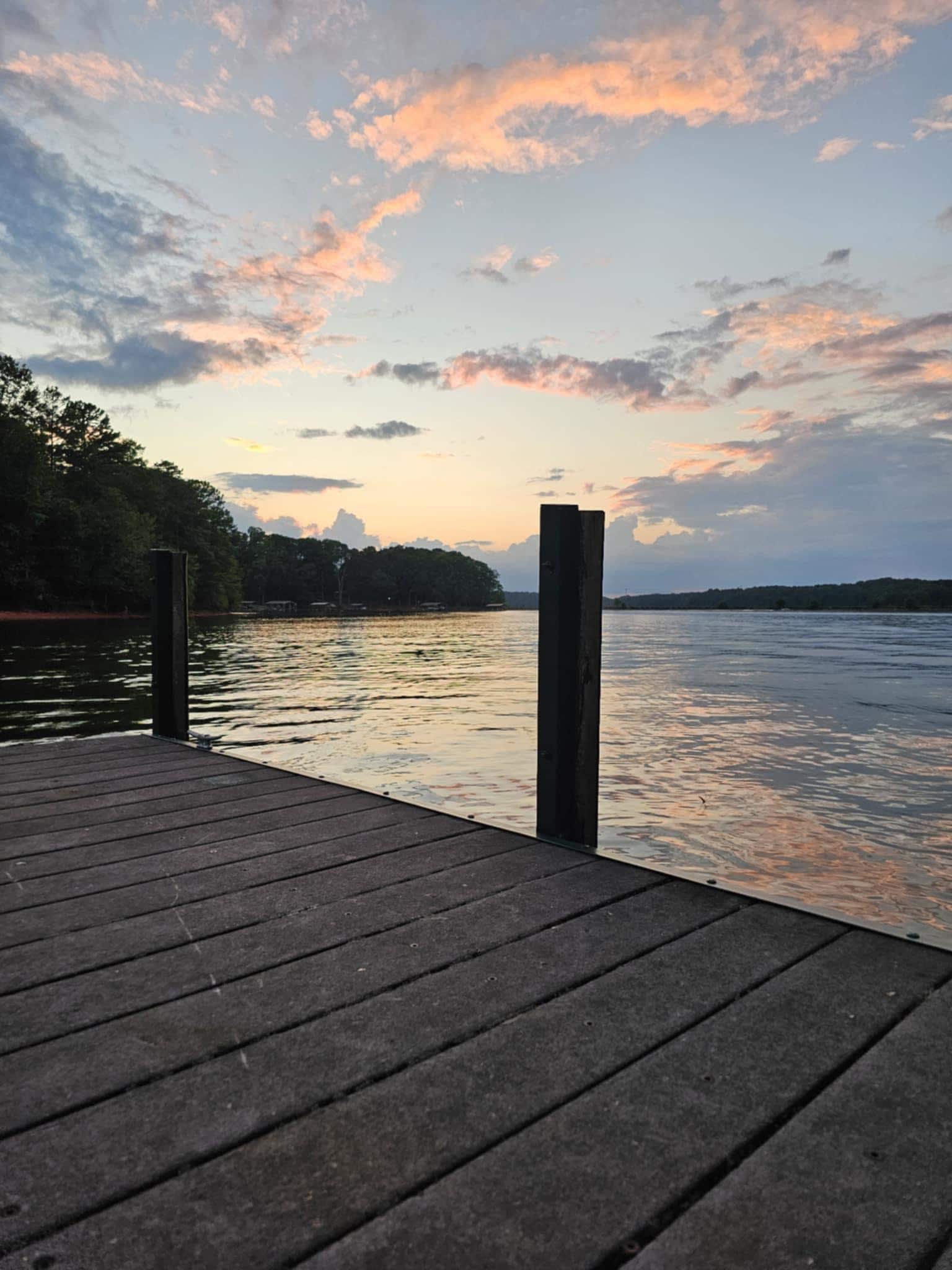 Lake Hartwell from the dock