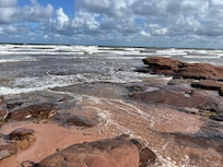 Crashing surf