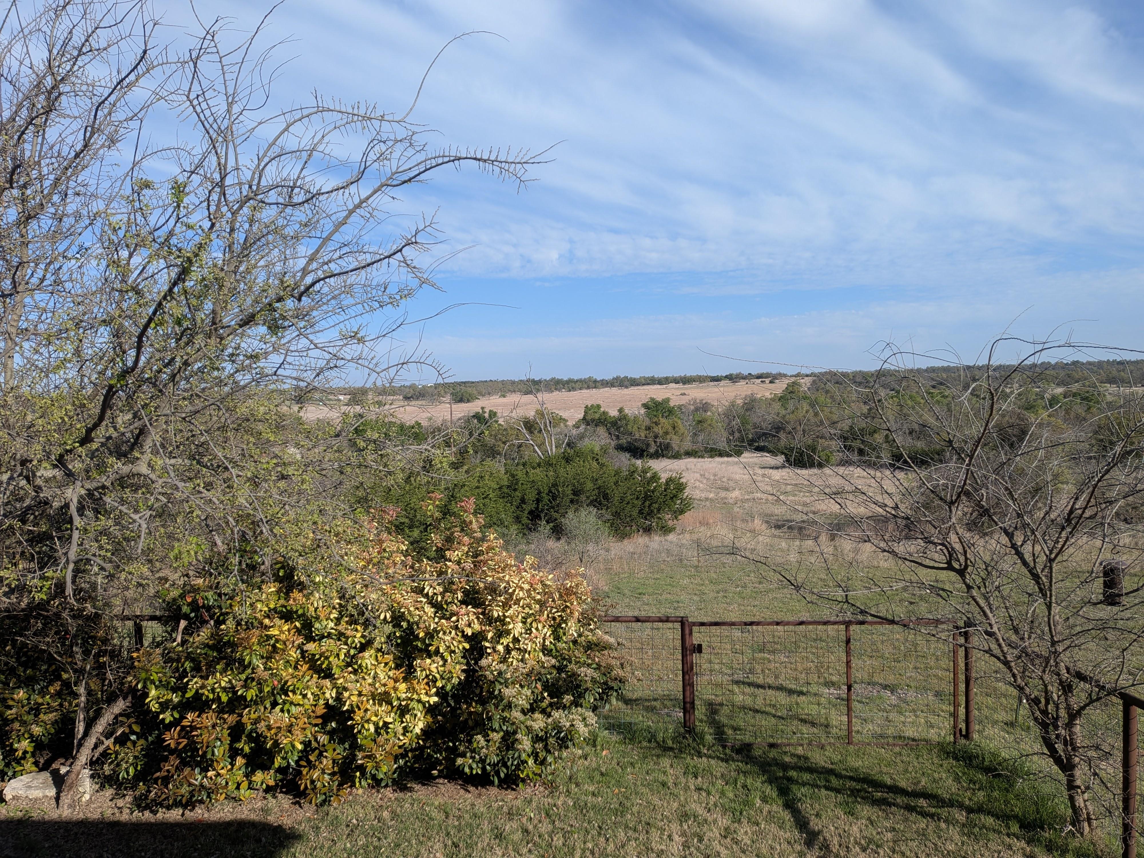 View from the deck, towards the left side