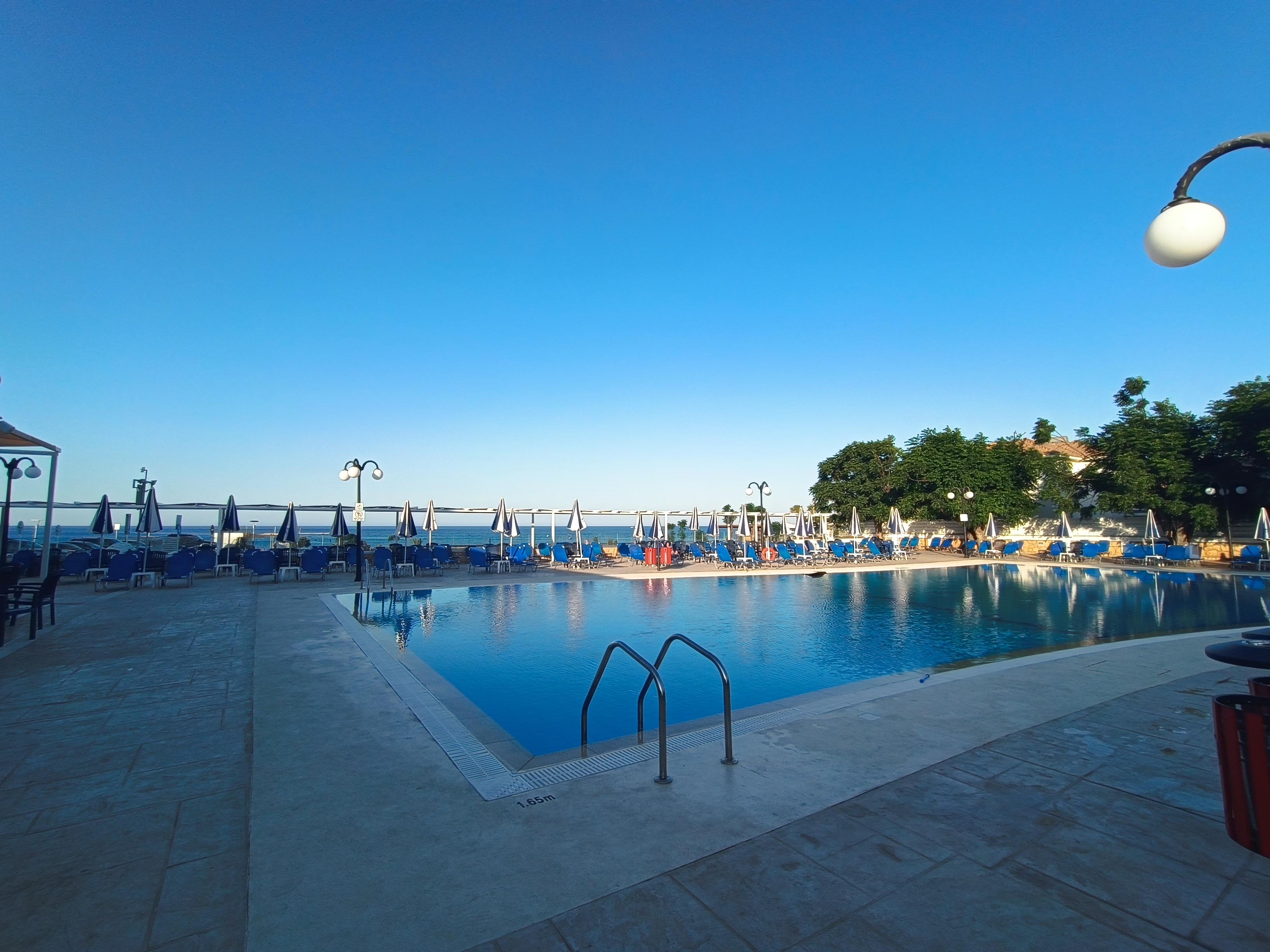 Hotel's pool area