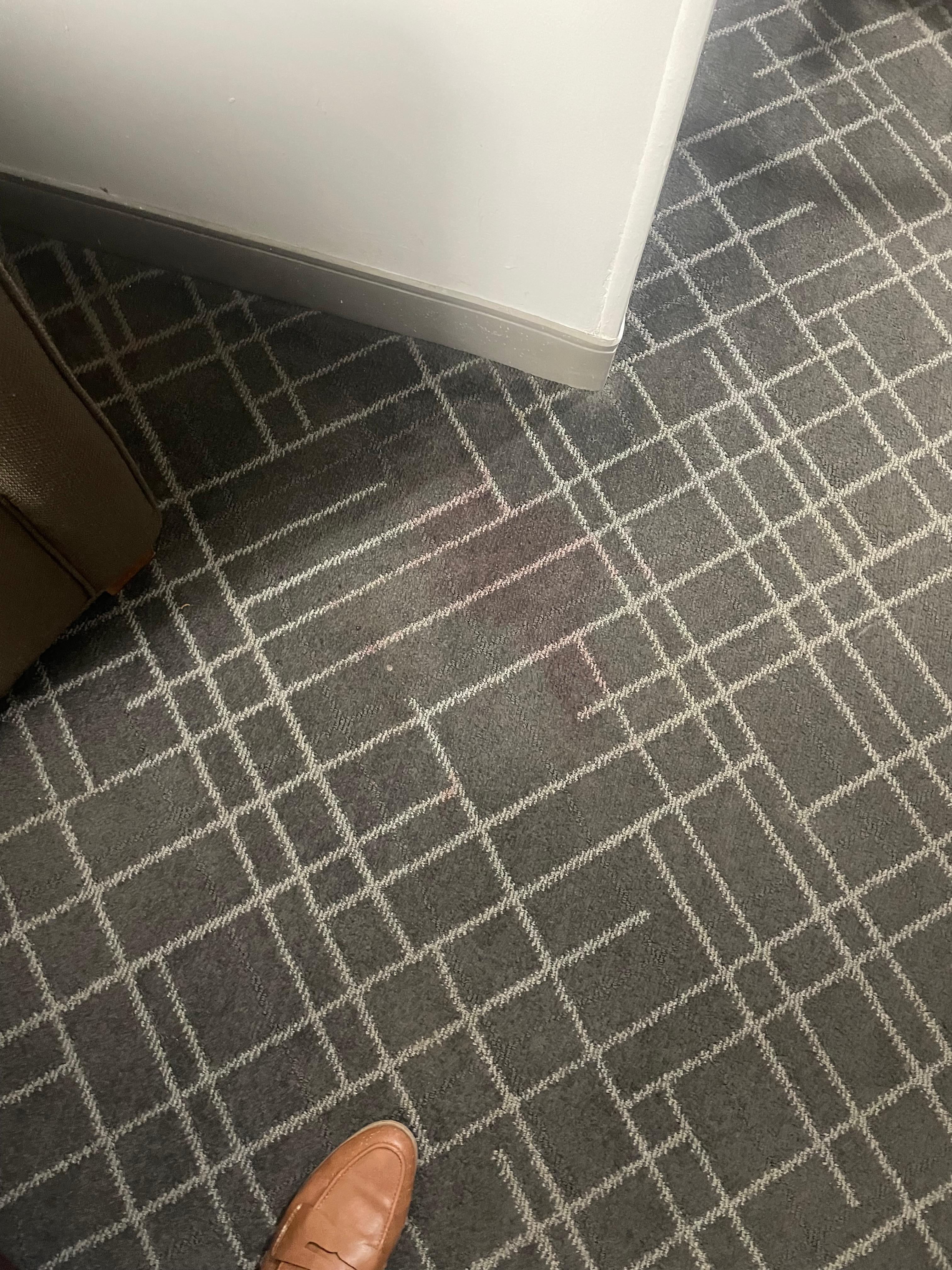 Stained carpet 