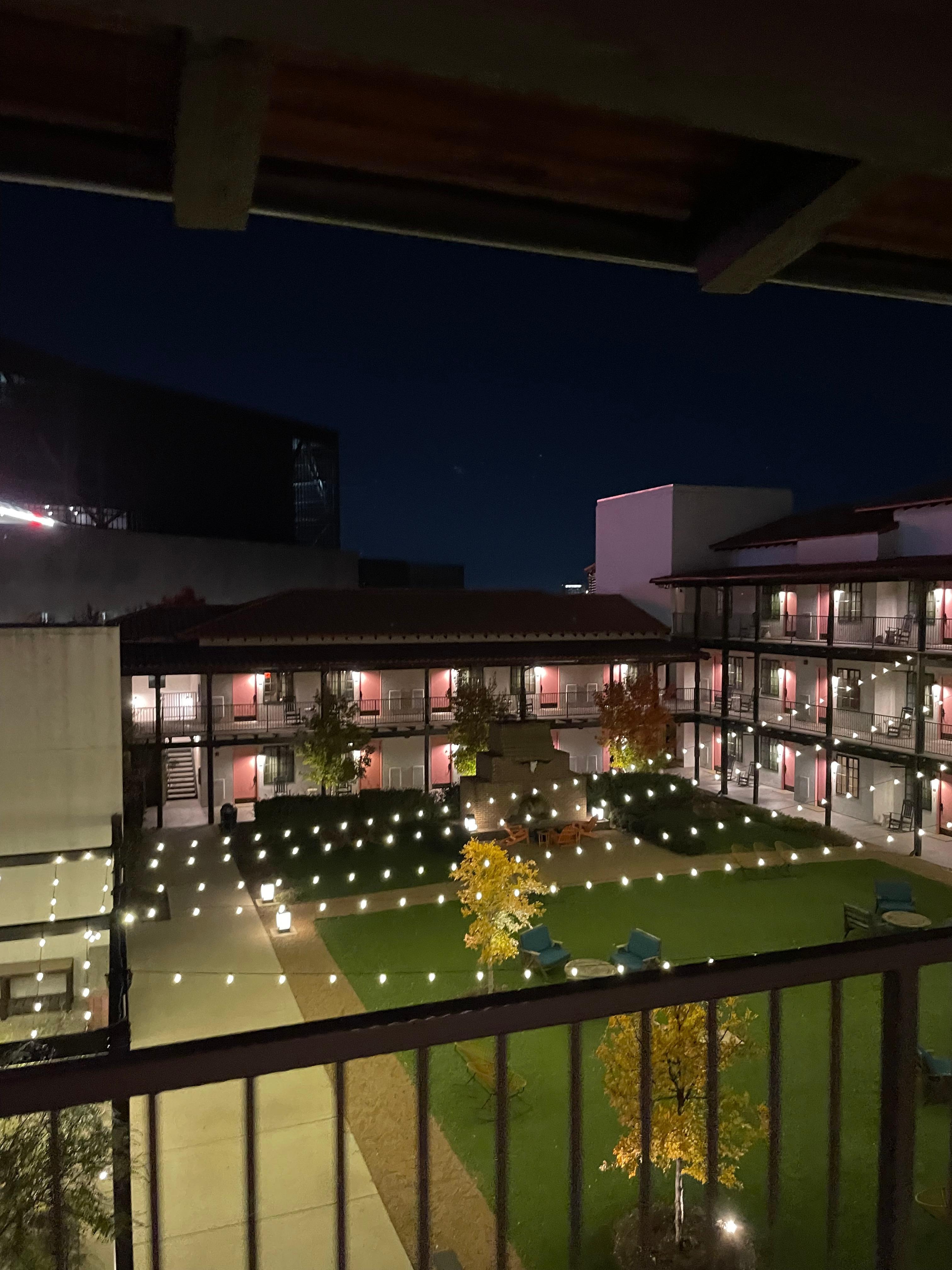 View from my room on the third floor 