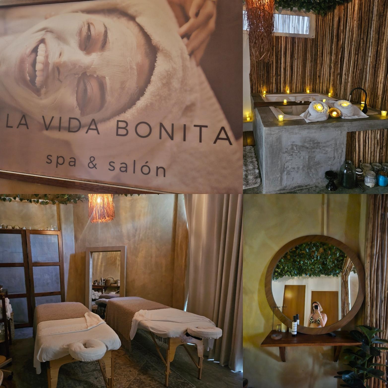 Gran spa con tina de hidromasaje.