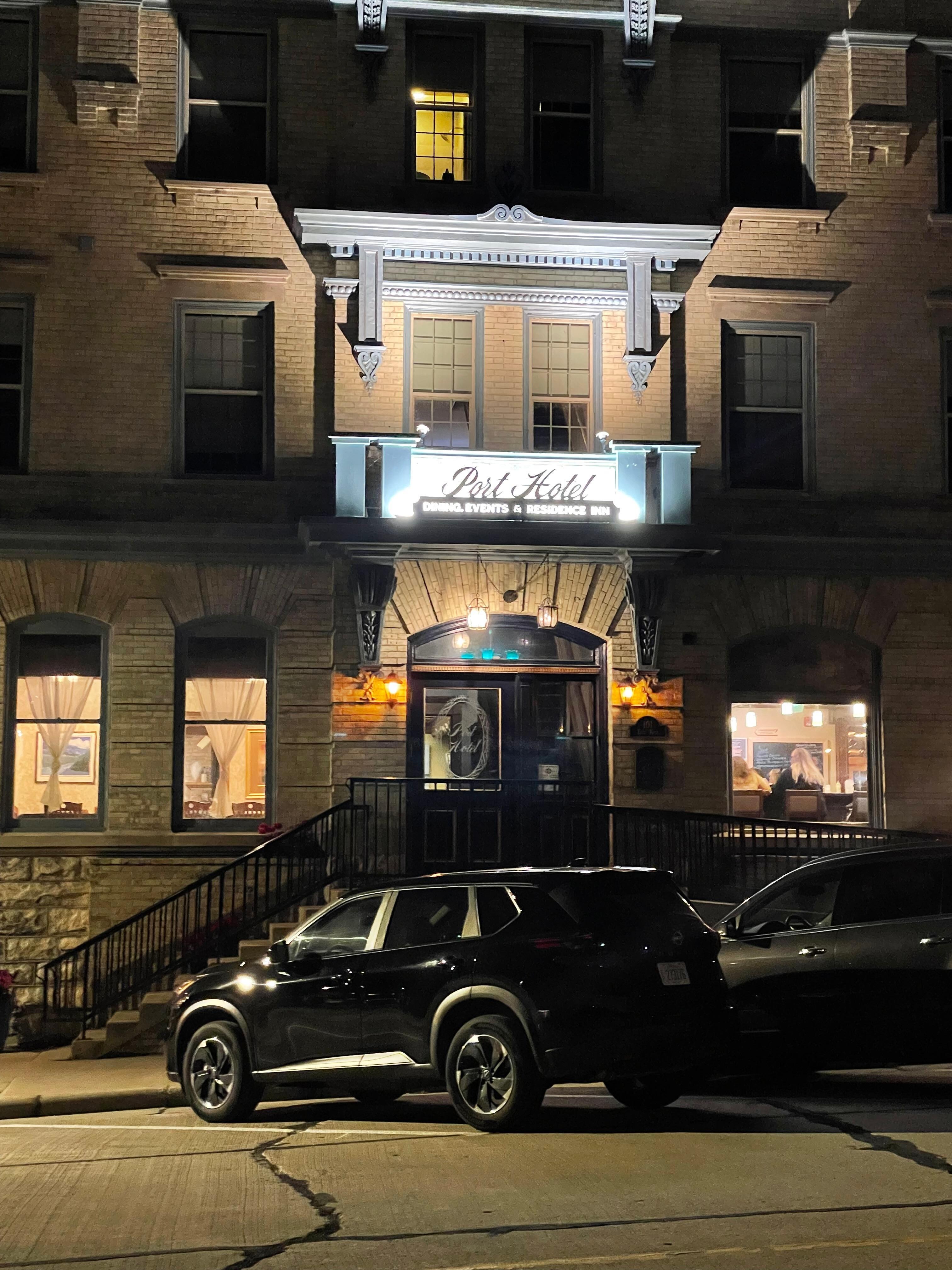 Exterior at night