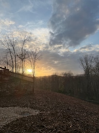 Sunset from the downstairs patio