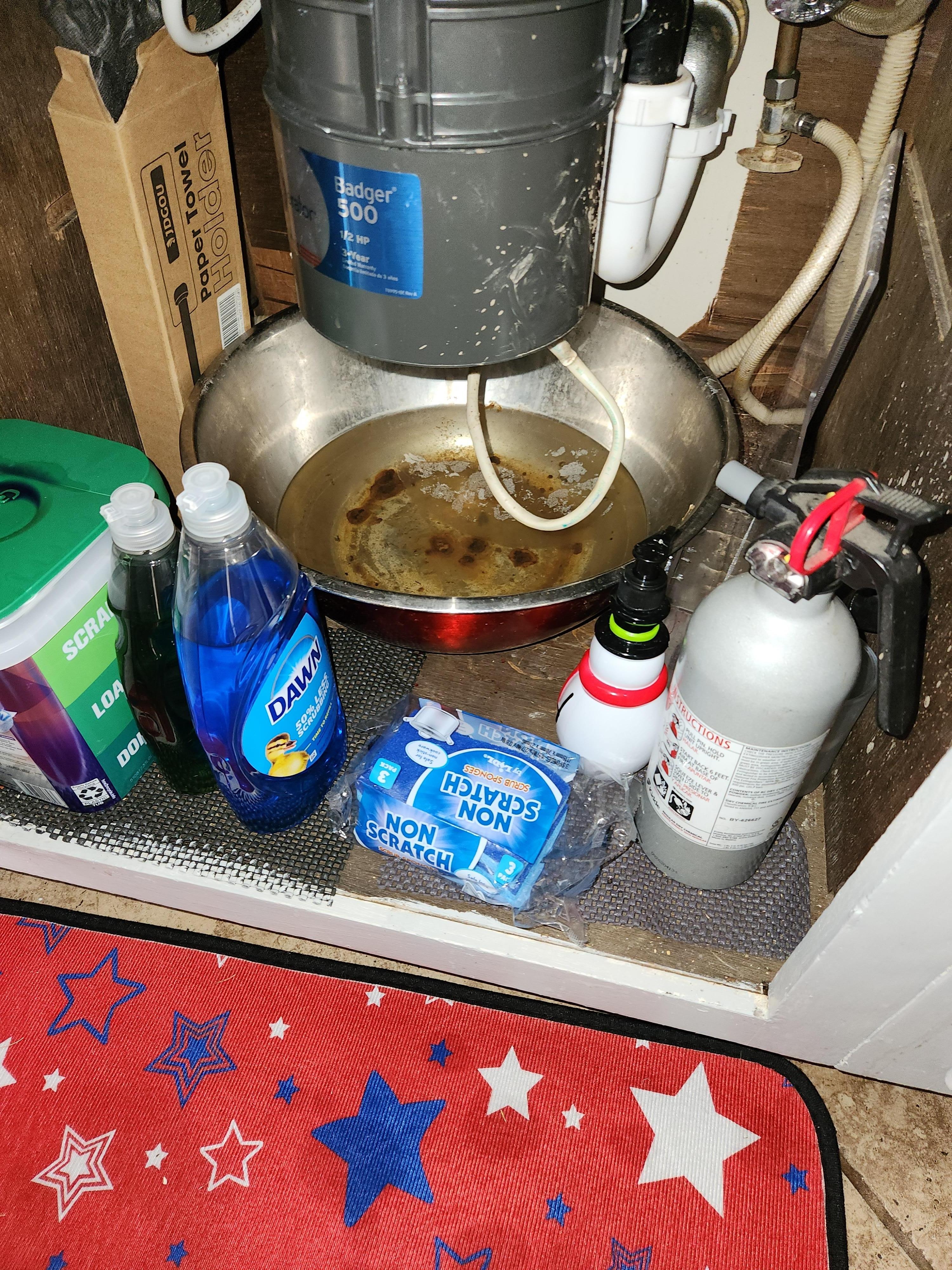 Water under the sink