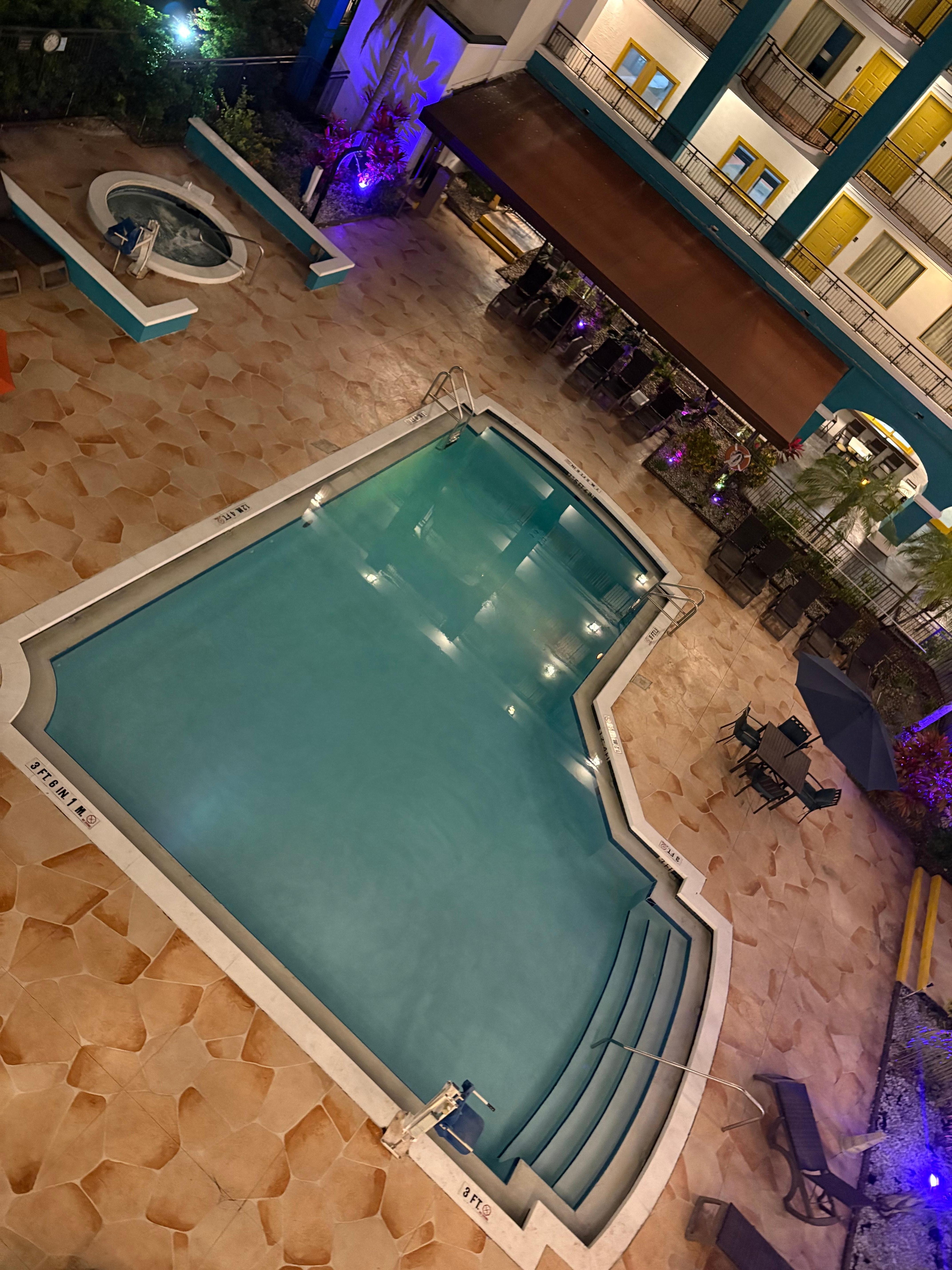 The pool area was very nice