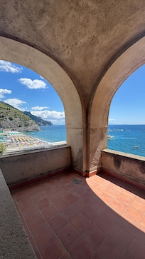 View from walk way up to hotel