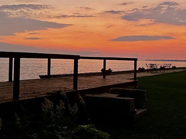 The golden hour after sunset.