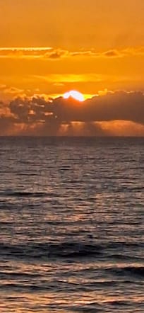 Sunrise from the balcony.