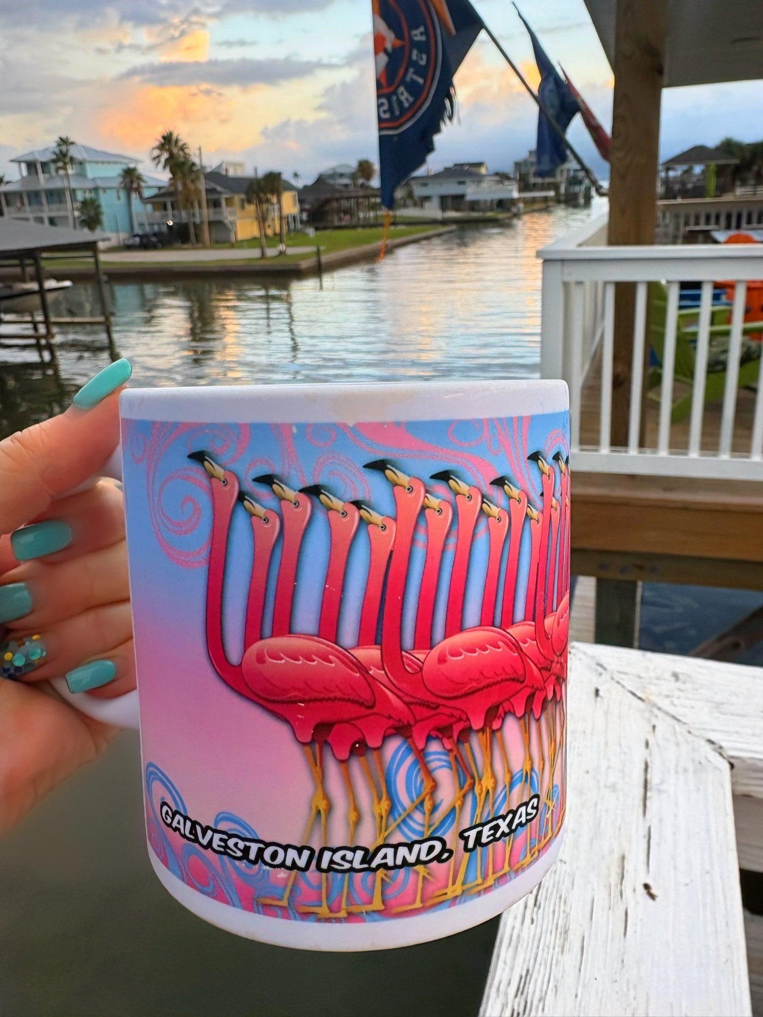 Coffee on the top deck. So peaceful.