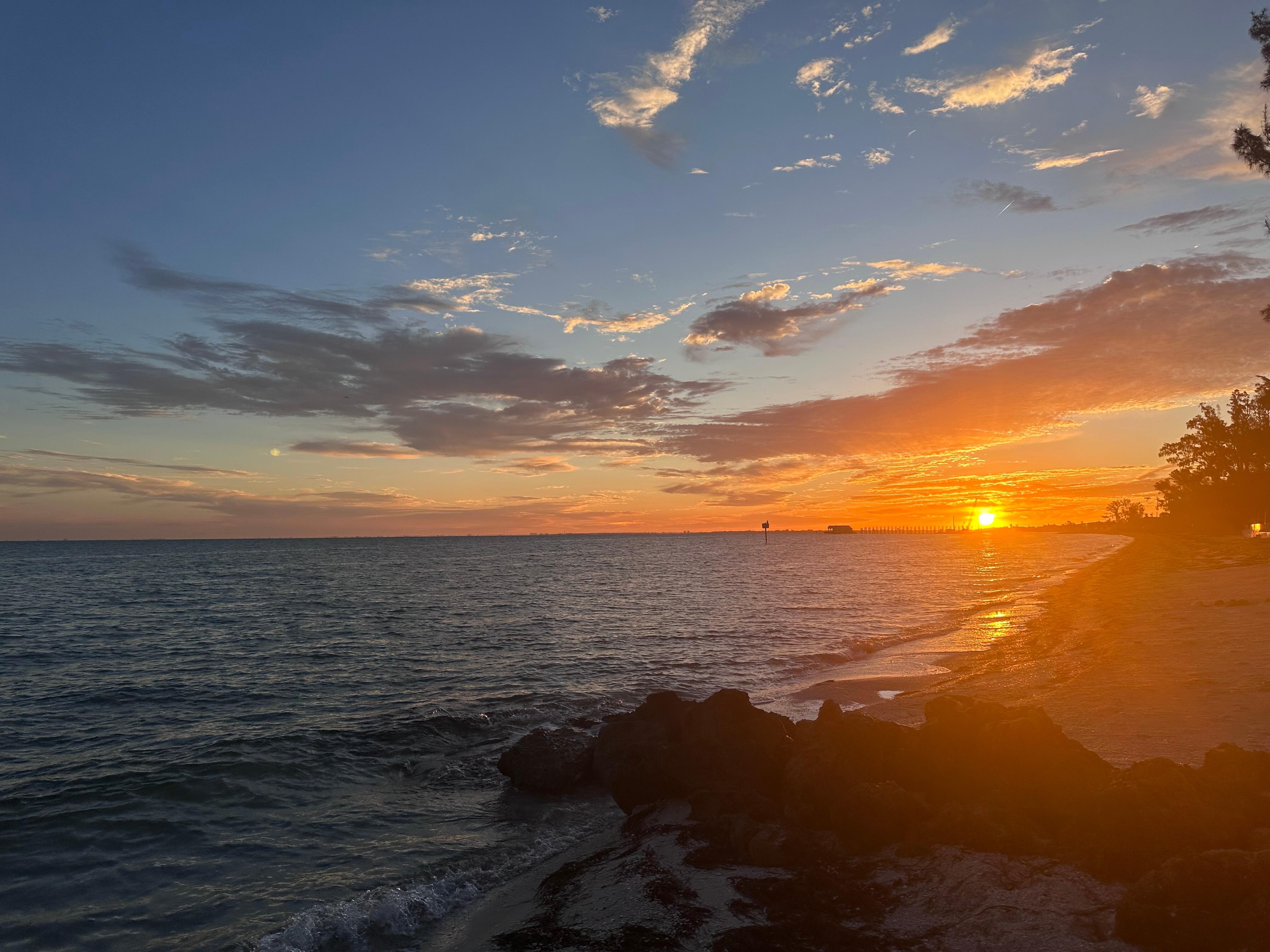 Sunrise near Rod and Reel just a couple blocks away!