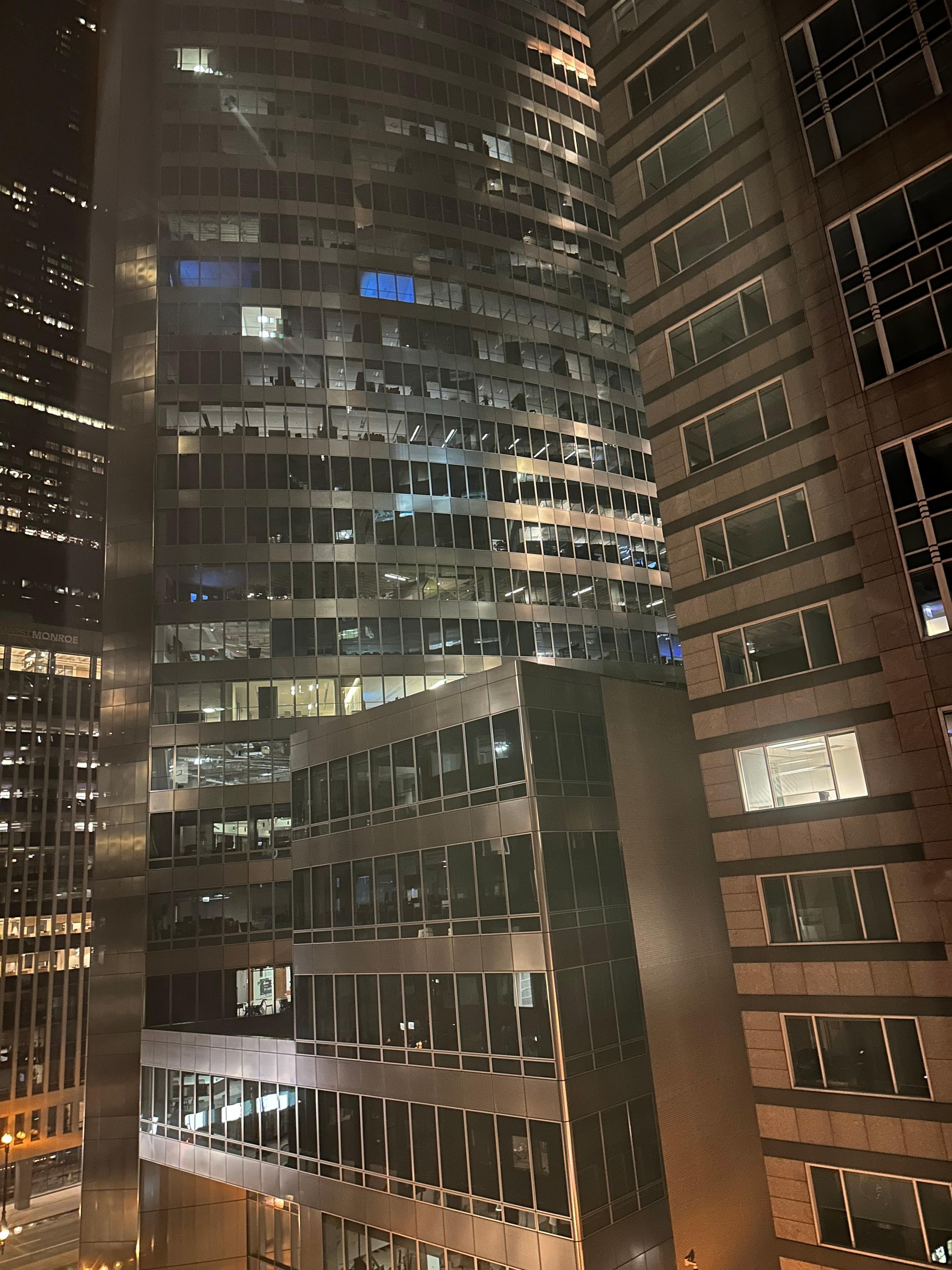 Nice nighttime view from our room.