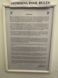 SWIMMING POOL RULES