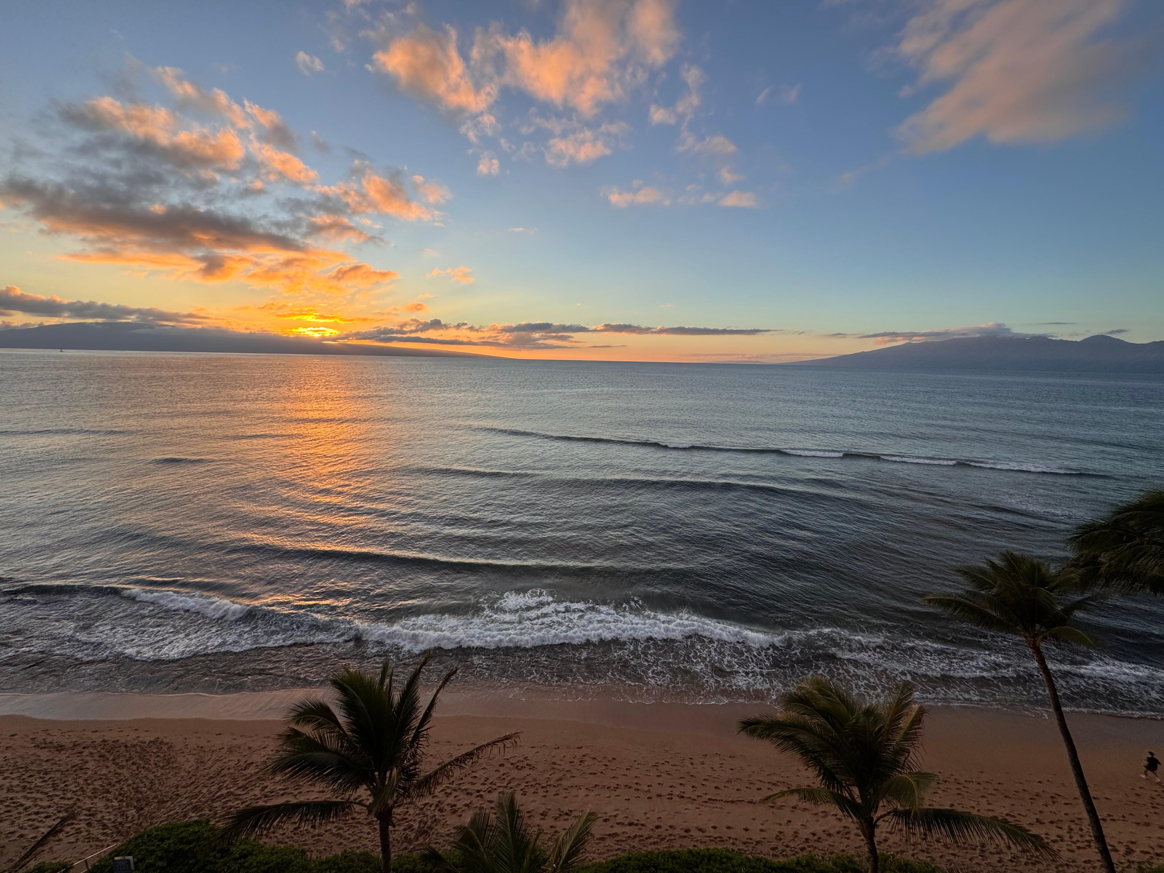 Sunset from the lanai 
