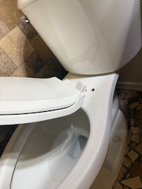 Broken toilet upon arrival