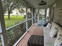 Screened in back porch