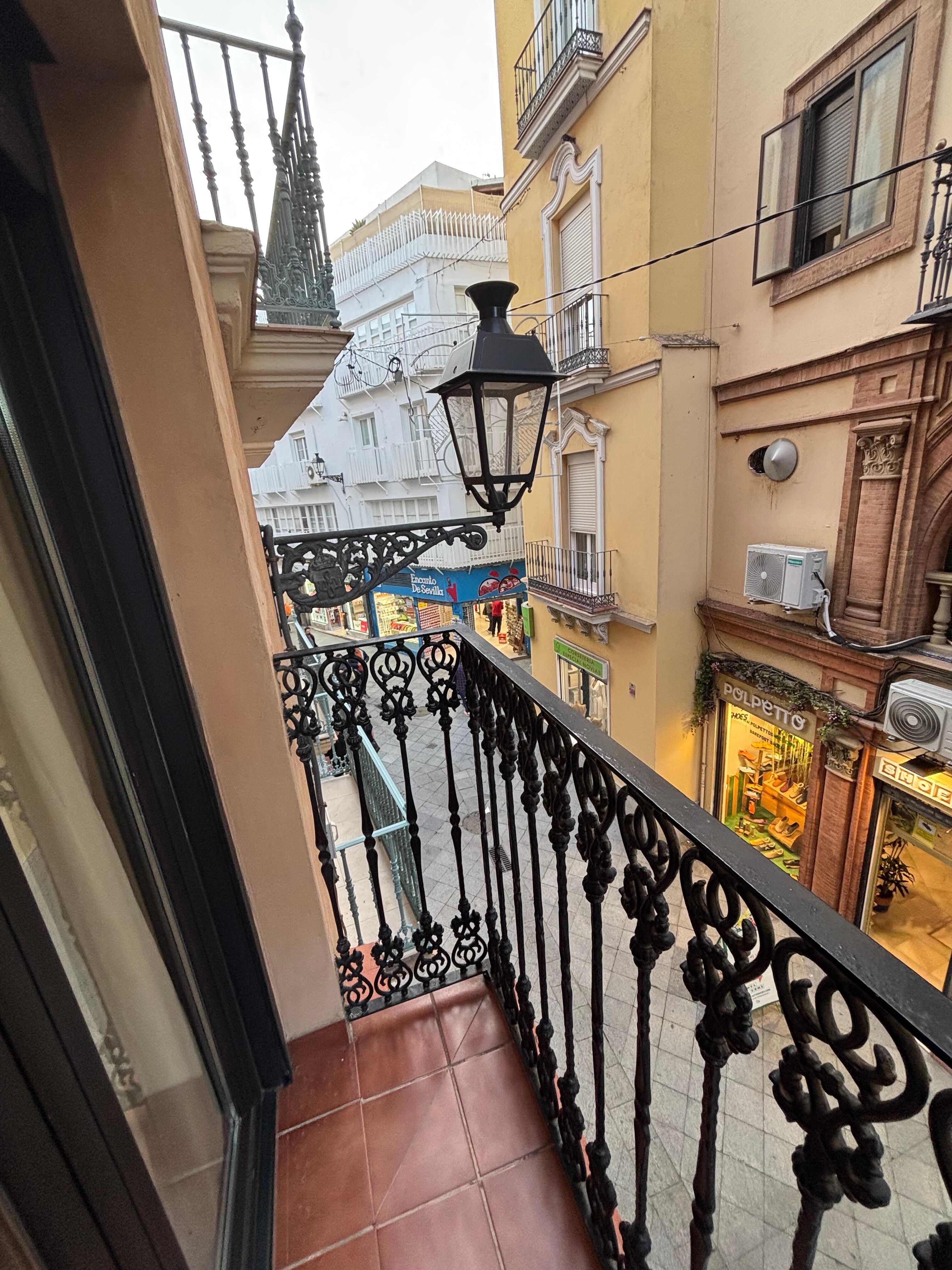 Balcony overlooking street