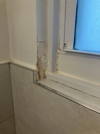 Bathroom window trim