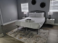 Main bedroom was very spacious and had nice big closet with lots of storage for personal items.