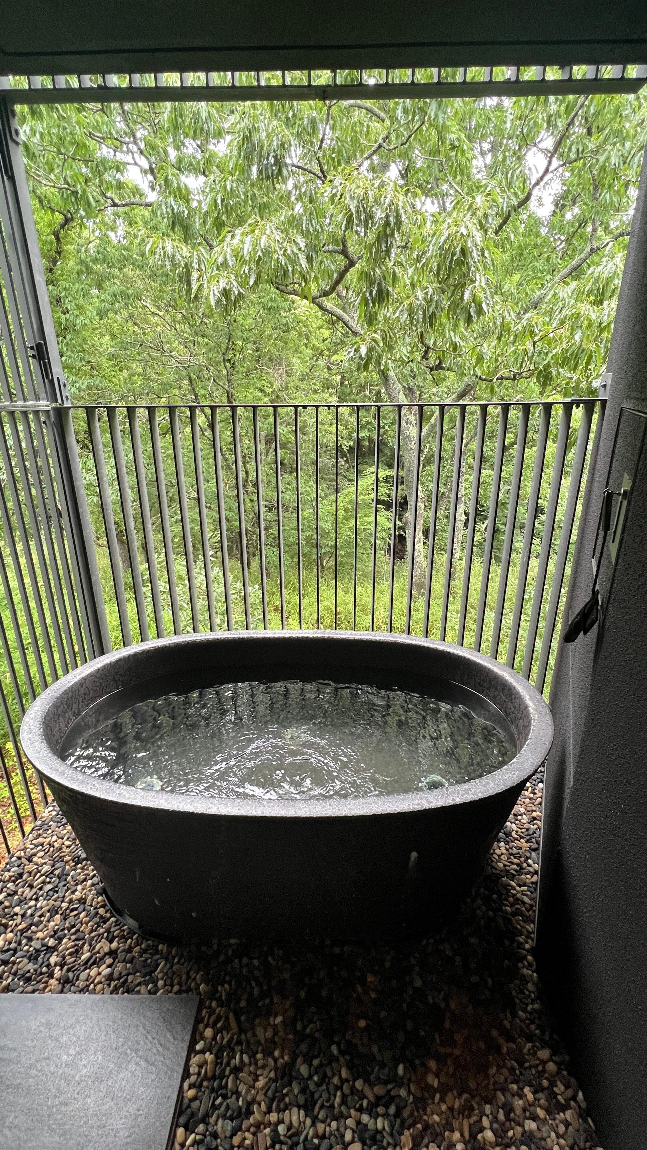Private onsen in room