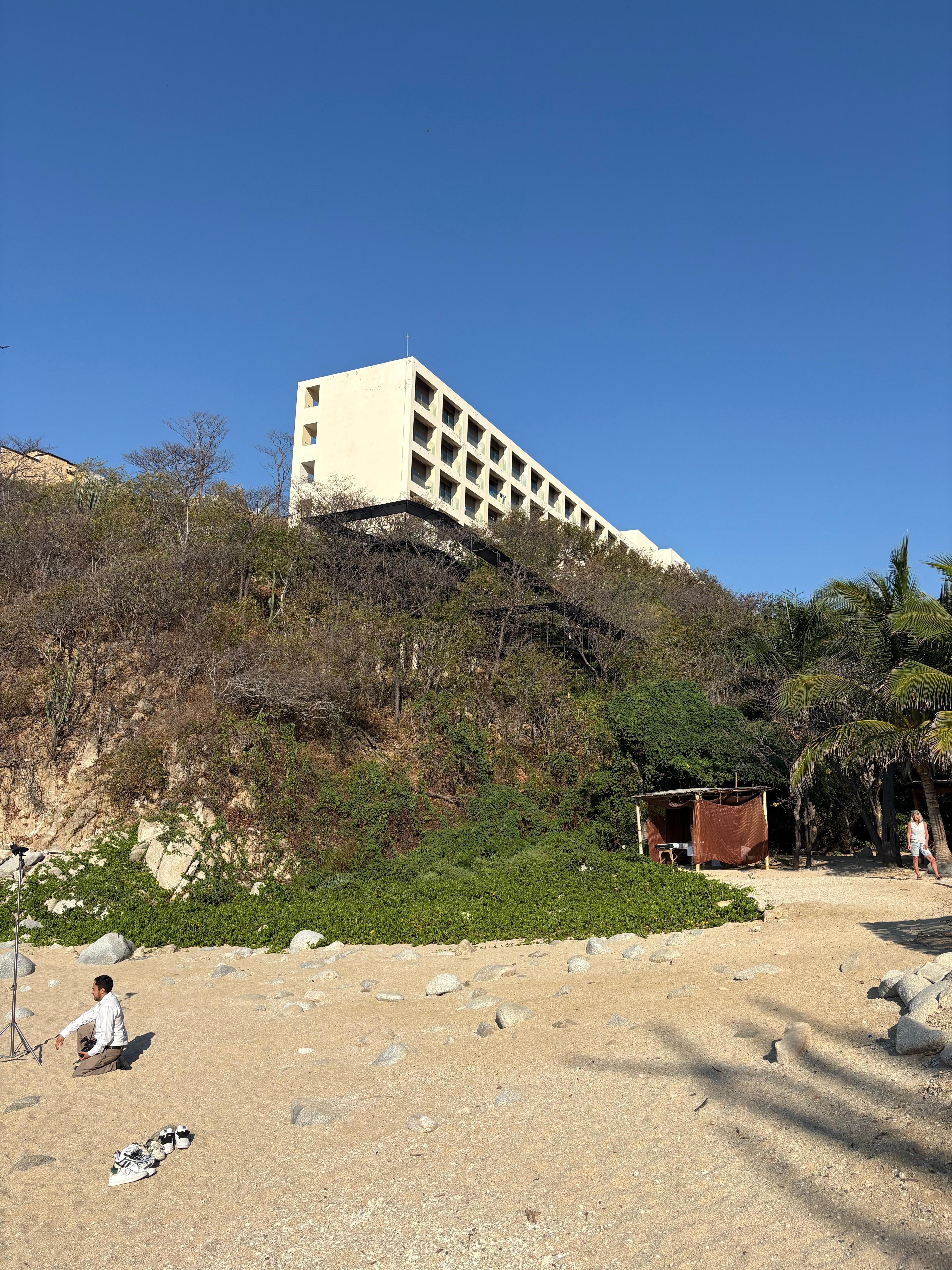 View from the beach, stunning 