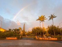 Morning view from the driveway entrance