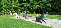 Fire pit in front