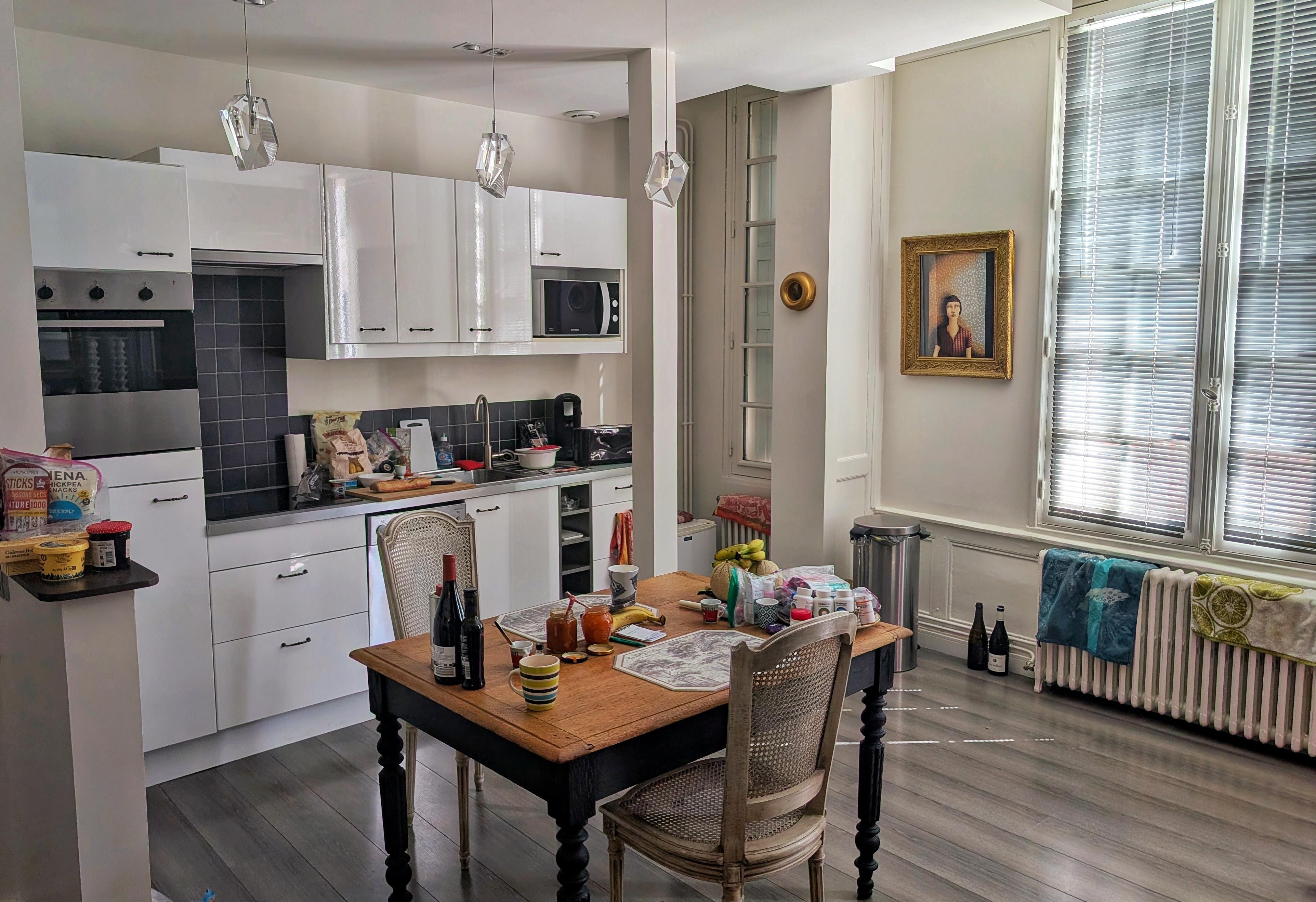 Dining and kitchen area