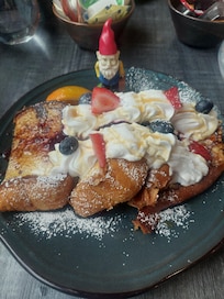 Amazing French Toast at adjoining restaurant.