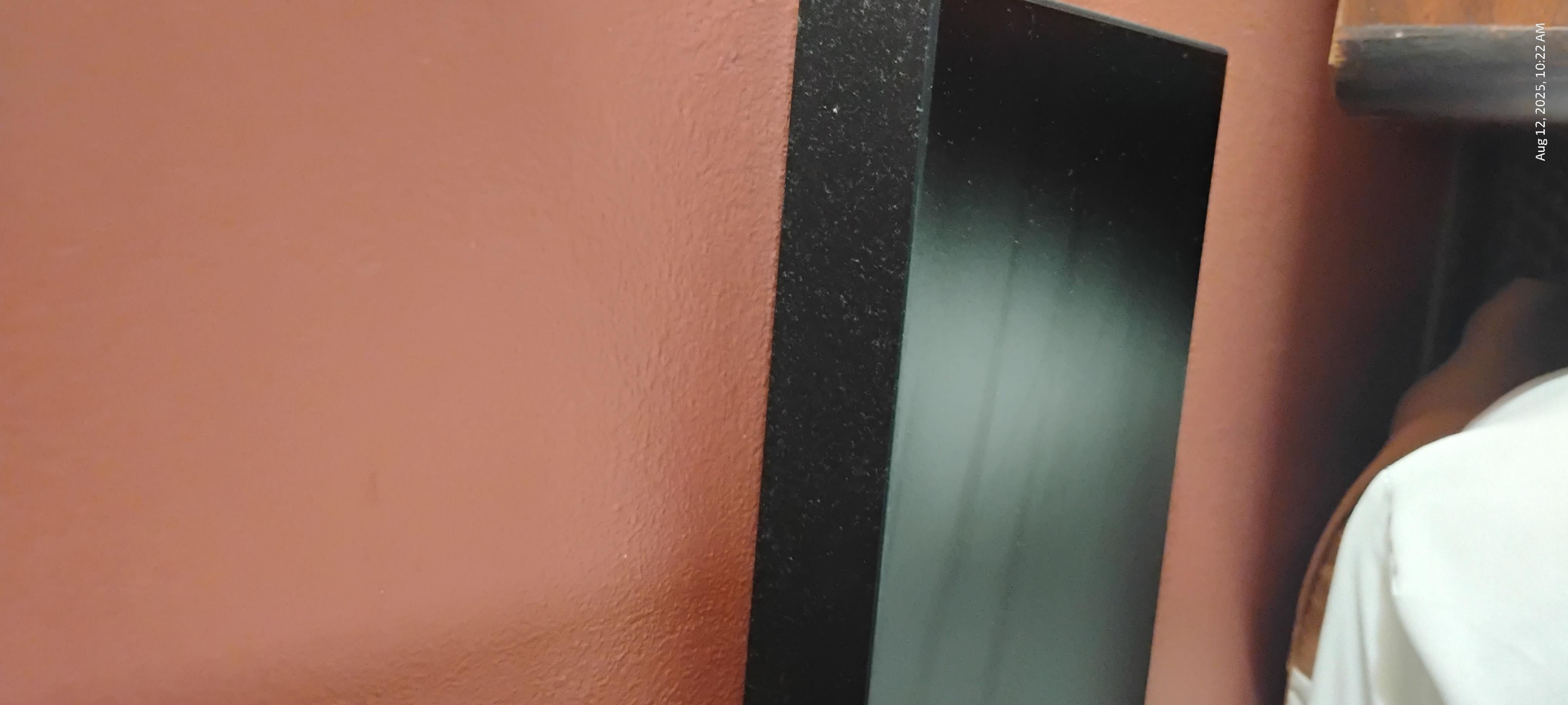 More dust on the border edge by the bed