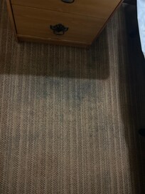 Carpet by bed
