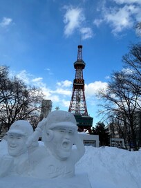 雪まつり会場からの札幌てれびとう