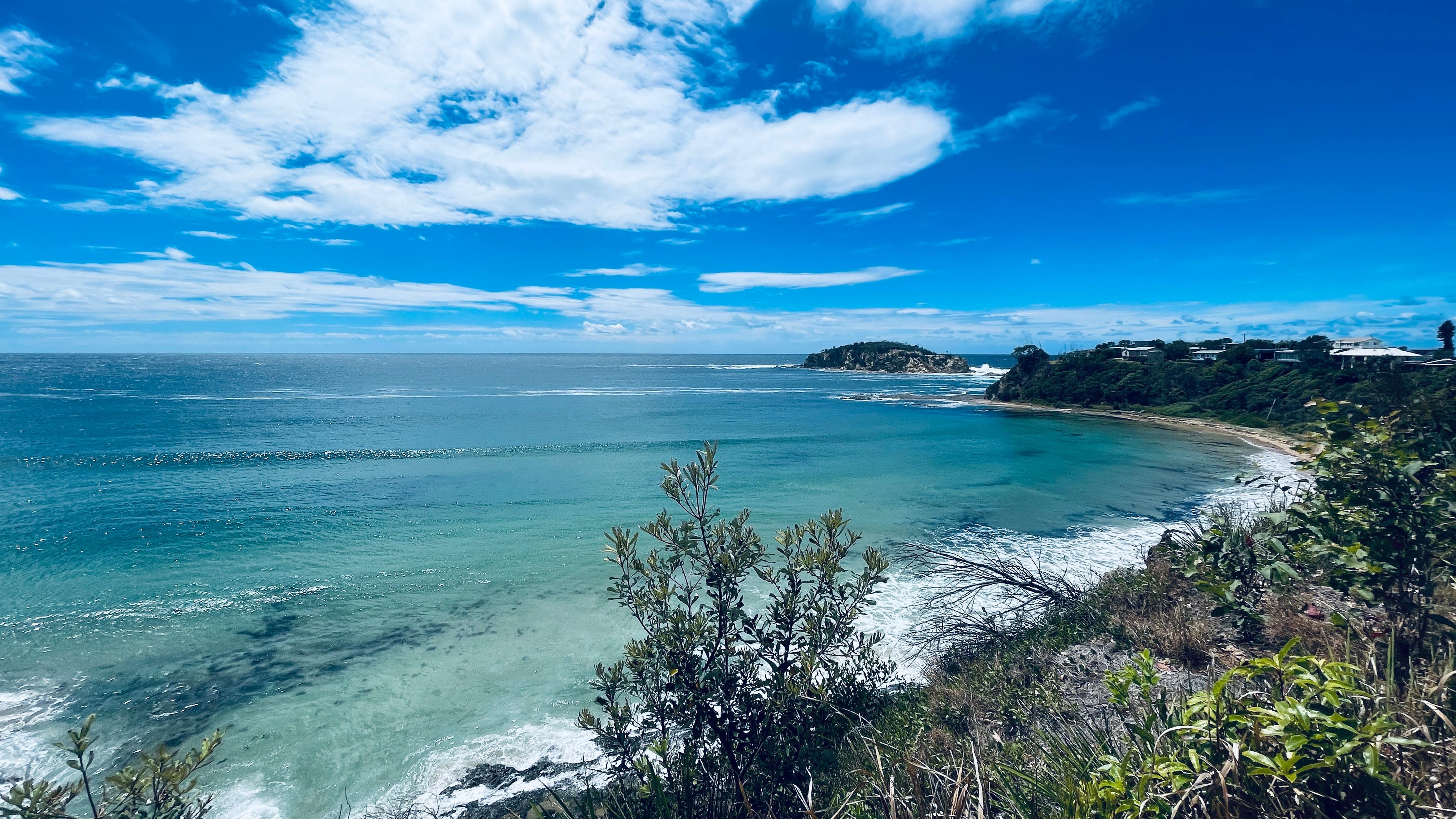 Clifftop view from backyard 