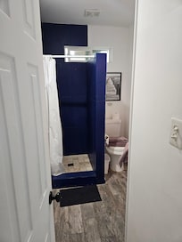 Small but powerful shower.