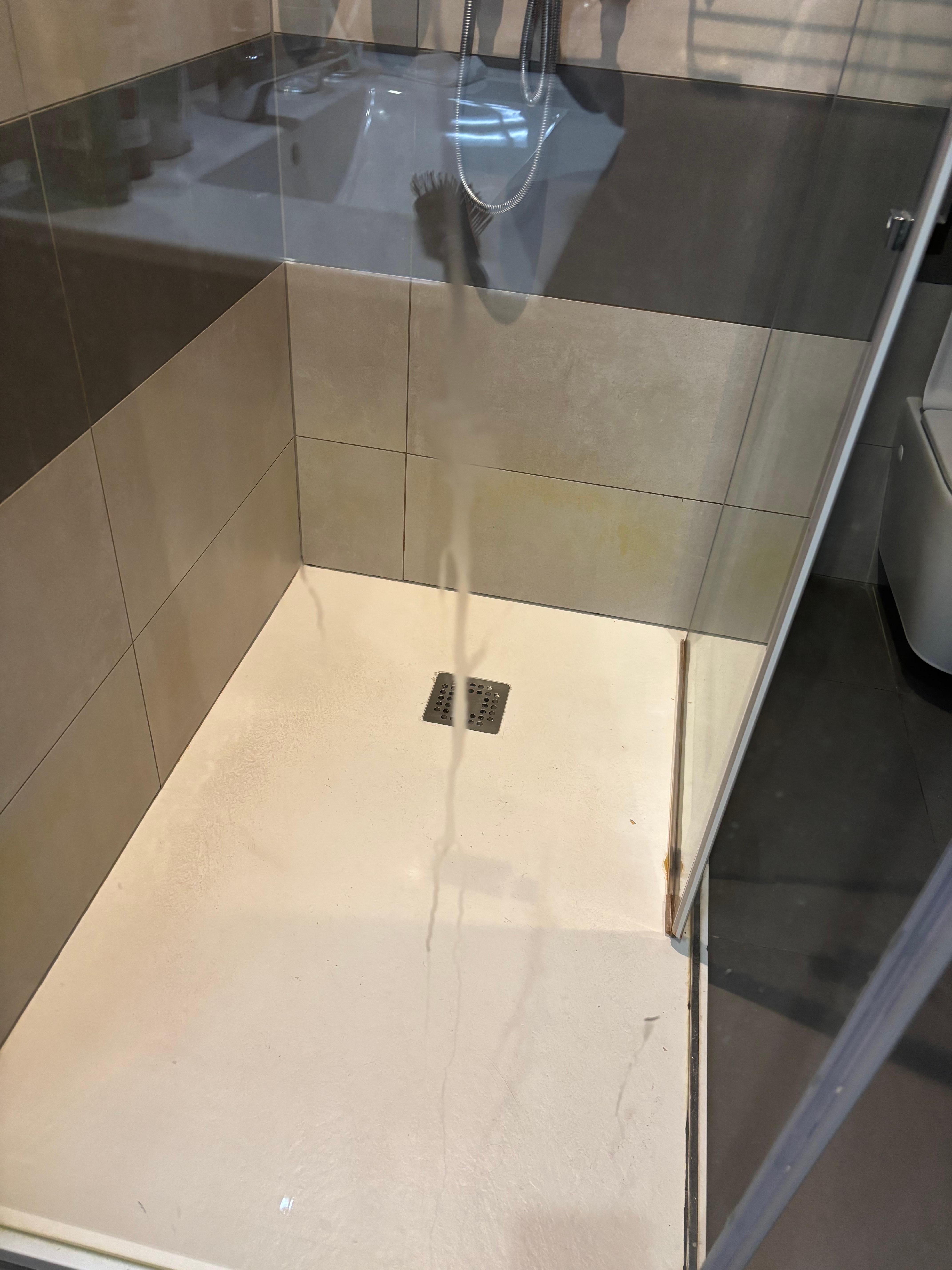 Shower glass dirty
