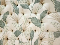 Rusty buttons on ottoman